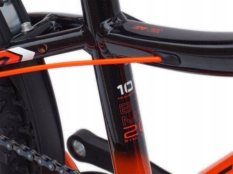 ROWER 20 RACER MTB AMORTYZOWANY SHIMANO ALUMINIUM POMARAŃCZOWY +BŁOTNIKI
