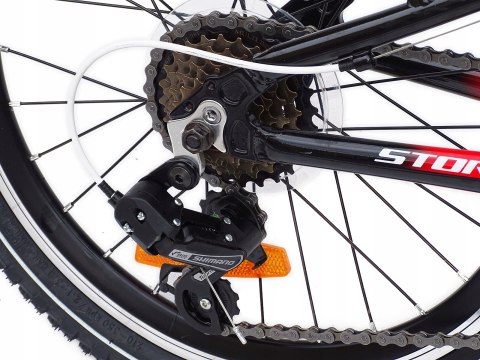 ROWER 20 RACER MTB AMORTYZOWANY SHIMANO ALUMINIUM POMARAŃCZOWY +BŁOTNIKI