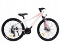 ROWER 26 STORM MTB ALUMINIOWY QUEEN 15''HAMULCE TARCZOWE BIAŁO-RÓŻOWY