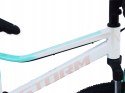 ROWER 24 QUEEN MTB AMORTYZOWANY SHIMANO ALUMINIUM BIAŁY TURKUS