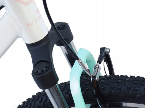 ROWER 24 QUEEN MTB AMORTYZOWANY SHIMANO ALUMINIUM BIAŁY TURKUS