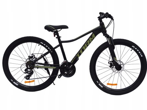 ROWER 26 STORM GÓRSKI MTB ALUMINIOWY RACER 1.0 15'' CZARNY OLIW +ZAMKNIĘCIE