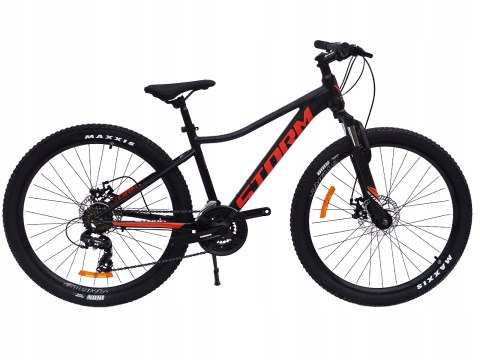 ROWER 26 STORM GÓRSKI MTB ALUMINIOWY RACER 1.0 15'' CZARNY +ZAMKNIĘCIE