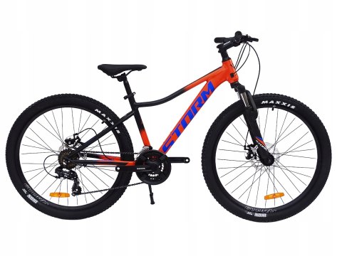 ROWER 26 STORM GÓRSKI MTB ALUMINIOWY RACER 1.0 15'' POMARAŃCZOWY+ZAMKNIĘCIE