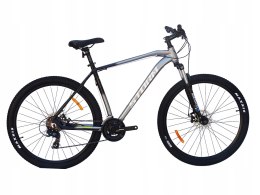 ROWER 29 STORM SHARK 1.0. GÓRSKI MTB ALUMINIOWY RAMA 21'' TARCZOWE SREBRNY