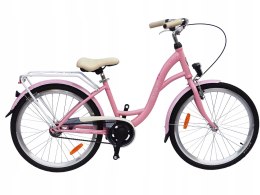 ROWER STORM 24 DAISY PIASTA VELOSTELL 1 BIEG RÓŻOWY DLA DZIEWCZYNKI