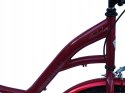 ROWER 26 STORM 1-BIEGOWY bordowy AMSTERDAM velostell zwykła damka