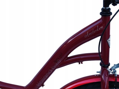 ROWER 26 STORM 1-BIEGOWY bordowy AMSTERDAM velostell zwykła damka