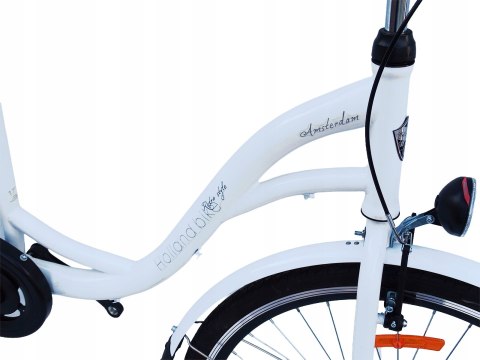 ROWER 28 STORM 1-BIEGOWY biały AMSTERDAM VELOSTELL