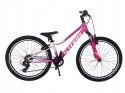 ROWER 24 QUEEN MTB AMORTYZOWANY SHIMANO ALUMINIUM RÓŻOWO RÓŻOWY
