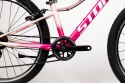 ROWER 24 QUEEN MTB AMORTYZOWANY SHIMANO ALUMINIUM RÓŻOWO RÓŻOWY