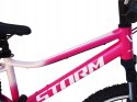 ROWER 24 QUEEN MTB AMORTYZOWANY SHIMANO ALUMINIUM RÓŻOWO RÓŻOWY