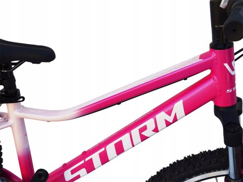 ROWER 24 QUEEN MTB AMORTYZOWANY SHIMANO ALUMINIUM RÓŻOWO RÓŻOWY