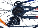 ROWER 24 RACER MTB AMORTYZOWANY SHIMANO ALUMINIUM CZERWONO-CZARNY