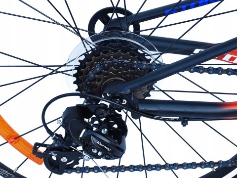ROWER 24 RACER MTB AMORTYZOWANY SHIMANO ALUMINIUM CZERWONO-CZARNY