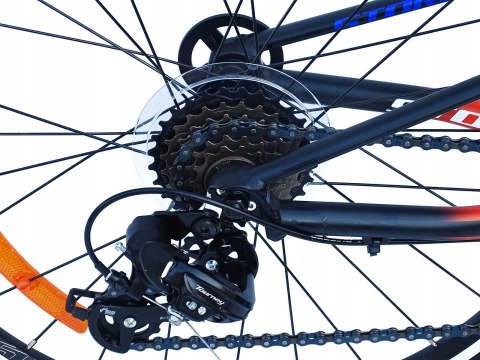 ROWER 24 RACER MTB AMORTYZOWANY SHIMANO ALUMINIUM ZIELONO-CZARNY 11''