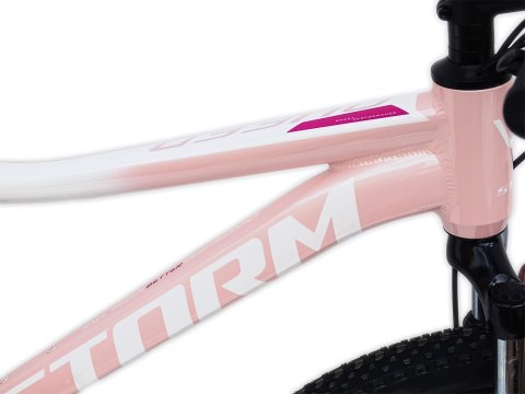 ROWER 26 STORM GÓRSKI MTB ALUMINIOWY QUEEN 1.0 15'' biało-różowy