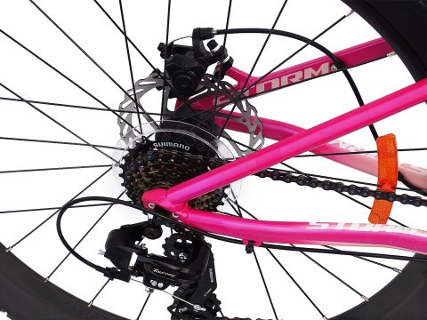 ROWER 26 STORM GÓRSKI MTB ALUMINIOWY QUEEN 1.0 15'' biało-różowy