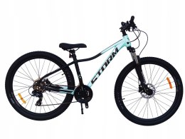 ROWER 27,5 2.0 STORM SHARK GÓRSKI MTB ALUMINIOWY 15'' turkusowy czarny