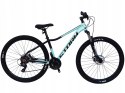 ROWER 29 STORM SHARK GÓRSKI MTB ALUMINIOWY 16'' TURKUSOWY czarny