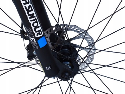 ROWER 29 STORM SHARK GÓRSKI MTB ALUMINIOWY 18'' TARCZOWE RÓŻOWY czarny