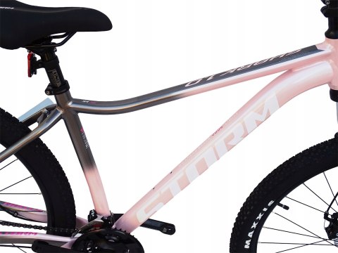 ROWER 29 STORM SHARK GÓRSKI MTB ALUMINIOWY 18'' TARCZOWE RÓŻOWY grafitowy