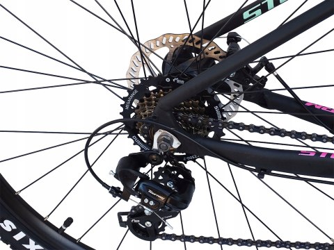ROWER 29 STORM SHARK GÓRSKI MTB ALUMINIOWY 18'' TARCZOWE RÓŻOWY grafitowy