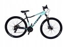 ROWER 29 STORM SHARK GÓRSKI MTB ALUMINIOWY 18'' TARCZOWE TURKUSOWY czarny