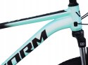 ROWER 29 STORM SHARK GÓRSKI MTB ALUMINIOWY 18'' TARCZOWE TURKUSOWY czarny