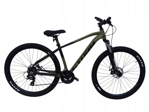 ROWER 29 STORM SHARK GÓRSKI MTB ALUMINIOWY RAMA 17'' OLIWKOWY mat tarczowe
