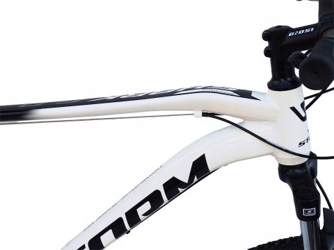 ROWER 29 STORM SHARK GÓRSKI MTB ALUMINIOWY RAMA 19'' BIAŁY czarny tarczowe