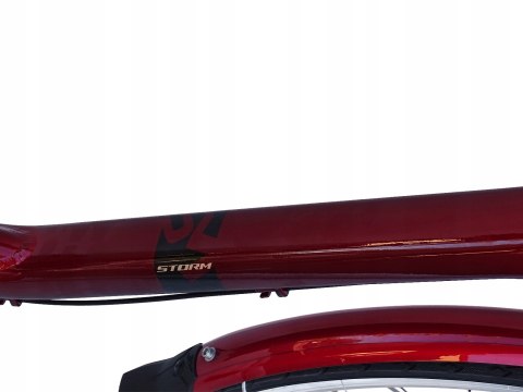 ROWER STORM PARIS ALUMINIOWY 28/3 NEXUS 17' AMORTYZOWANY bordowy połysk